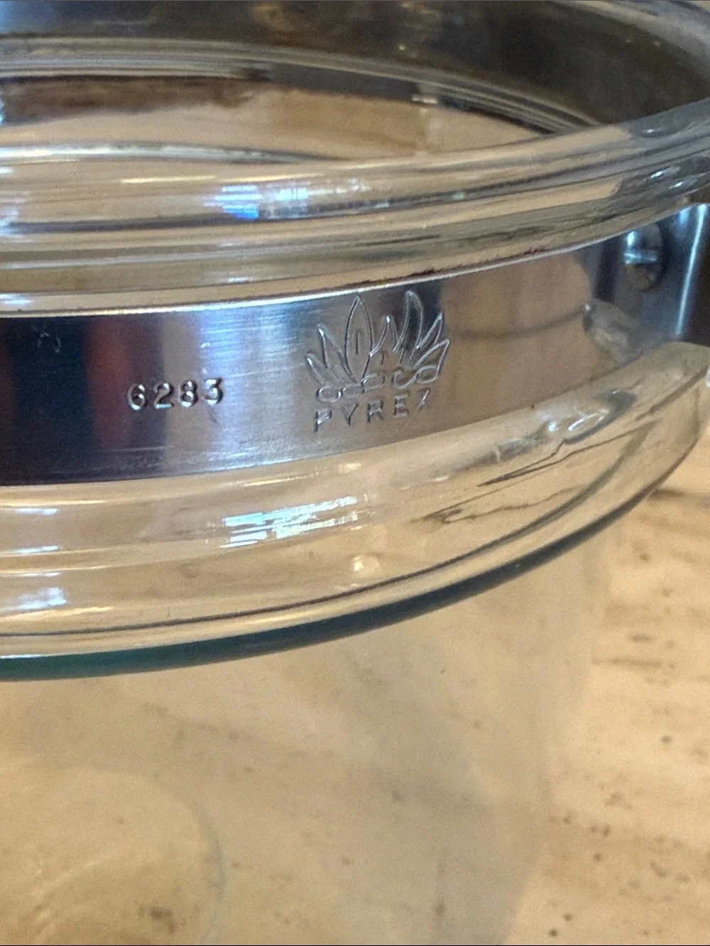 Pyrex clear glass
